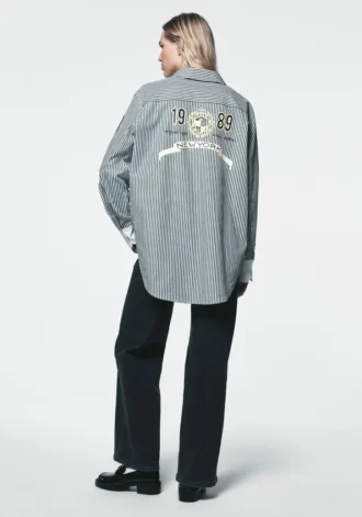 1989 Logo Striped Button Down