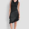 Asymmetric Fringe Dress