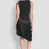 Asymmetric Fringe Dress