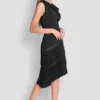 Asymmetric Fringe Dress