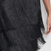 Asymmetric Fringe Dress