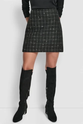 Boucle Tweed Mini Skirt