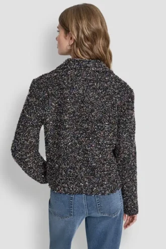 Button Front Jacket with Utility Pockets