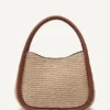 Capri Woven Hobo Crossbody Bag