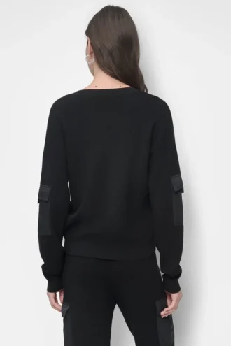 Cargo Pocket Sleeve Sweater