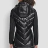 Chevron Quilted Scuba Mix Jacket