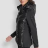 Chevron Quilted Scuba Mix Jacket
