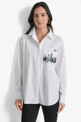 City Skyline Pocket Shirt