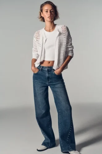 Claremont High Rise Modern Wide Leg 32″