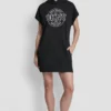 Collegiate Medallion Logo Mini Hoodie Dress