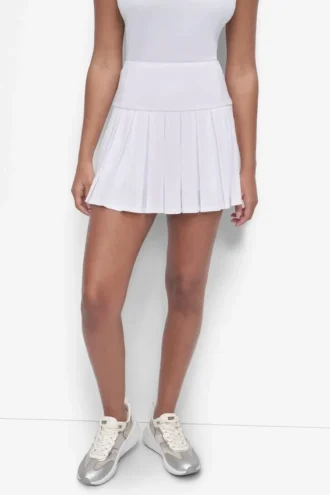 Court Pique Pleated Tennis Skort