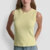 Crew Neck Sleeveless Sweater