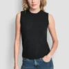 Crew Neck Sleeveless Sweater