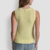 Crew Neck Sleeveless Sweater