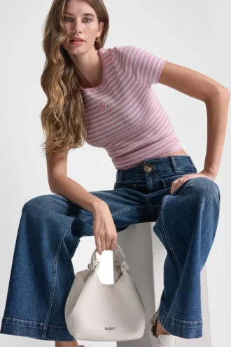 Crew Neck Striped Tee