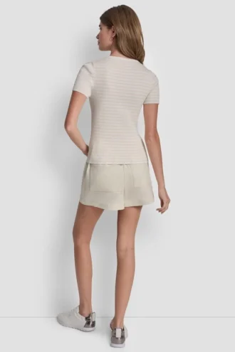 Crew Neck Striped Tee