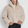 Cropped Faux Fur Jacket
