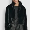 Cropped Faux Fur Jacket
