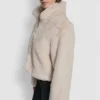 Cropped Faux Fur Jacket