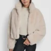 Cropped Faux Fur Jacket