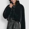 Cropped Faux Fur Jacket