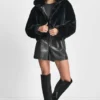 Cropped Faux Fur Jacket