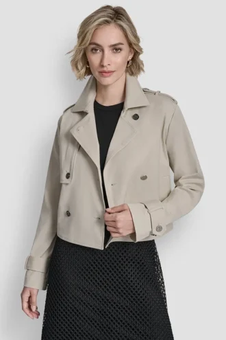 Cropped Trench Coat