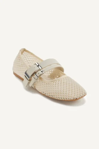 Dade Mesh Mary Jane Flat