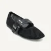 Dade Mesh Mary Jane Flat