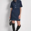 Denim Mini Shift Dress