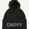 Disco Dkny Faux Fur Pom Hat