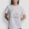 Dkny 1989 Logo Rhinestud Tee