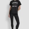 Dkny 1989 Logo Rhinestud Tee