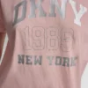 Dkny 1989 Logo Rhinestud Tee