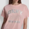 Dkny 1989 Logo Rhinestud Tee