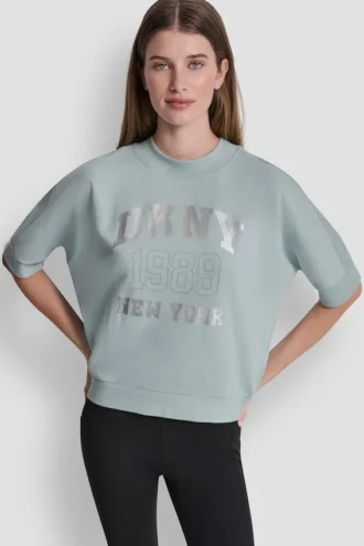 Dkny 1989 Rhinestud Logo Pullover