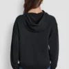 Dkny Jeans Satin Applique Chainstitch Logo Sweatshirt