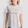 Dkny Jeans Stack Logo Rhinestone Tee