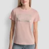 Dkny Jeans Stack Logo Rhinestone Tee