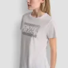 Dkny Jeans Stack Logo Rhinestone Tee