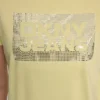 Dkny Jeans Stack Logo Rhinestone Tee