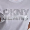 Dkny Jeans Stacked Rhinestone Tee