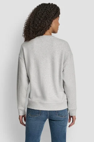 Dkny New York Stacked Mixed Rhinestone Logo Sweatshirt