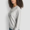 Dkny New York Stacked Mixed Rhinestone Logo Sweatshirt