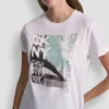 Dkny Rhinestone Grafiti Tee