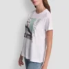Dkny Rhinestone Grafiti Tee