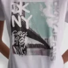 Dkny Rhinestone Grafiti Tee