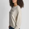 Dkny Rhinestone Stud Logo Crew Neck Sweatshirt