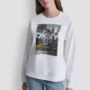 Dkny Rhinestone Taxi Logo Sweatshirt