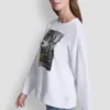 Dkny Rhinestone Taxi Logo Sweatshirt